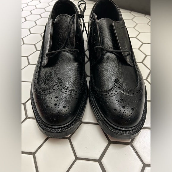 Like new black wing tip dress shoes. - Picture 1 of 16